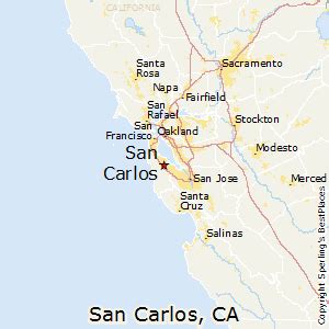 San Carlos Map .